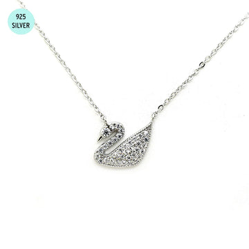 Swan Sterling Silver Necklace | Aulze